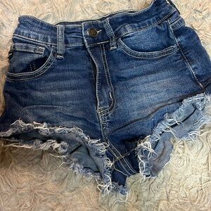 Dark washed kancan girl jeans